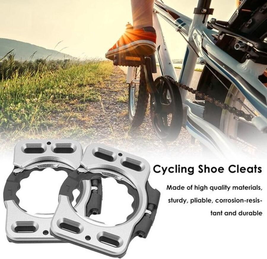 Fietsschoenplaatjes Pedaalclip met Snelsluiting Cleat Cover Adapter Zero Geschikt voor Fietsschoenen 1 Paar Converter voor