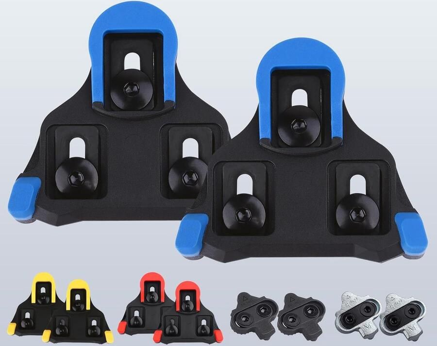 Fietsschoenplaatjes Racefietsclips Indoor Outdoor Fietsen 2° Float Nylon Materiaal Zwart