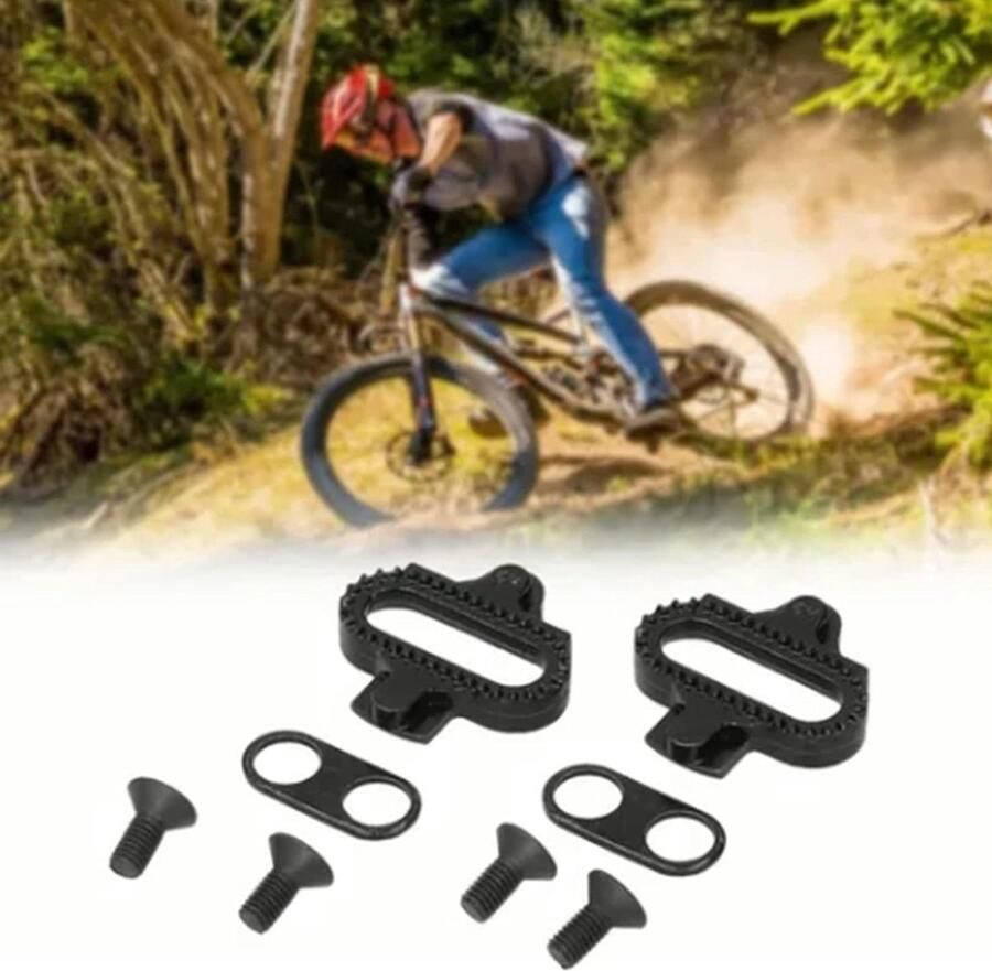 Fietsschoenplaatjes Schoenplaatjes fiets Wielrennen Duurzaam materiaal 10 x 6 x Zwart