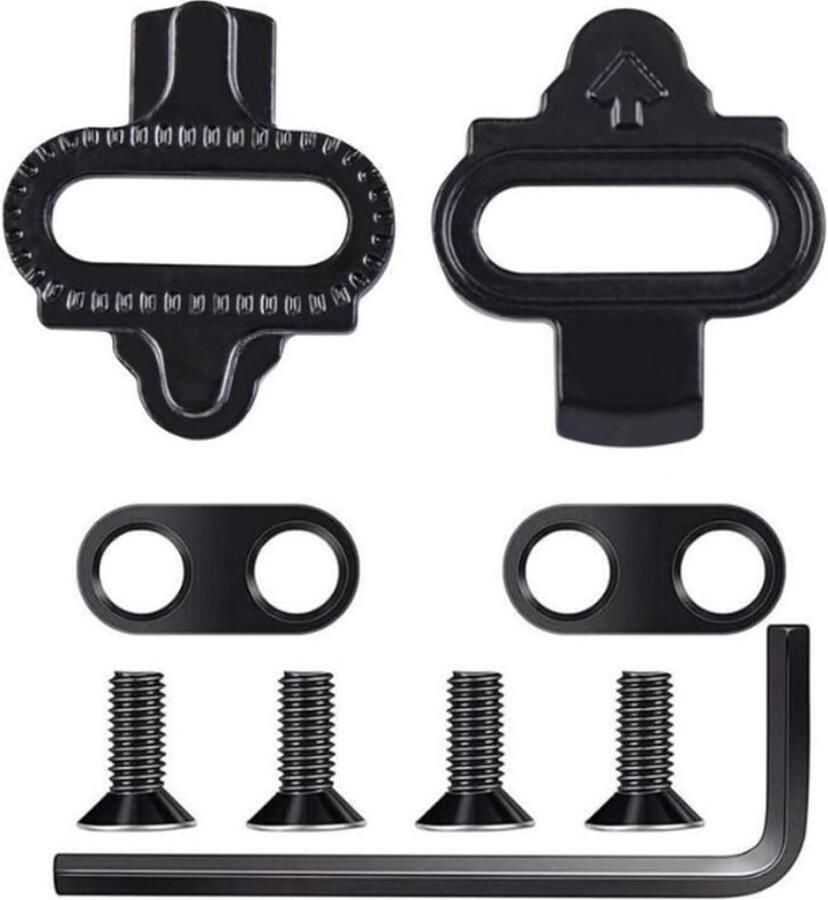Fietsschoenplaatjes Set Antislip Schoenplaten Stabiel Fietsen Uitstekende Voetvergrendeling 8 x 6 x Meerkleurig