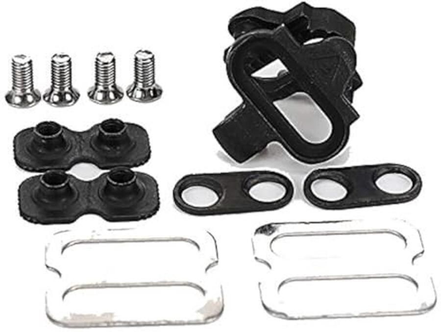Fietsschoenplaatjes Set Fietsplaatjes Mountainbike Fietsen Universeel SPD Systeem 10 x 10 x Grijs