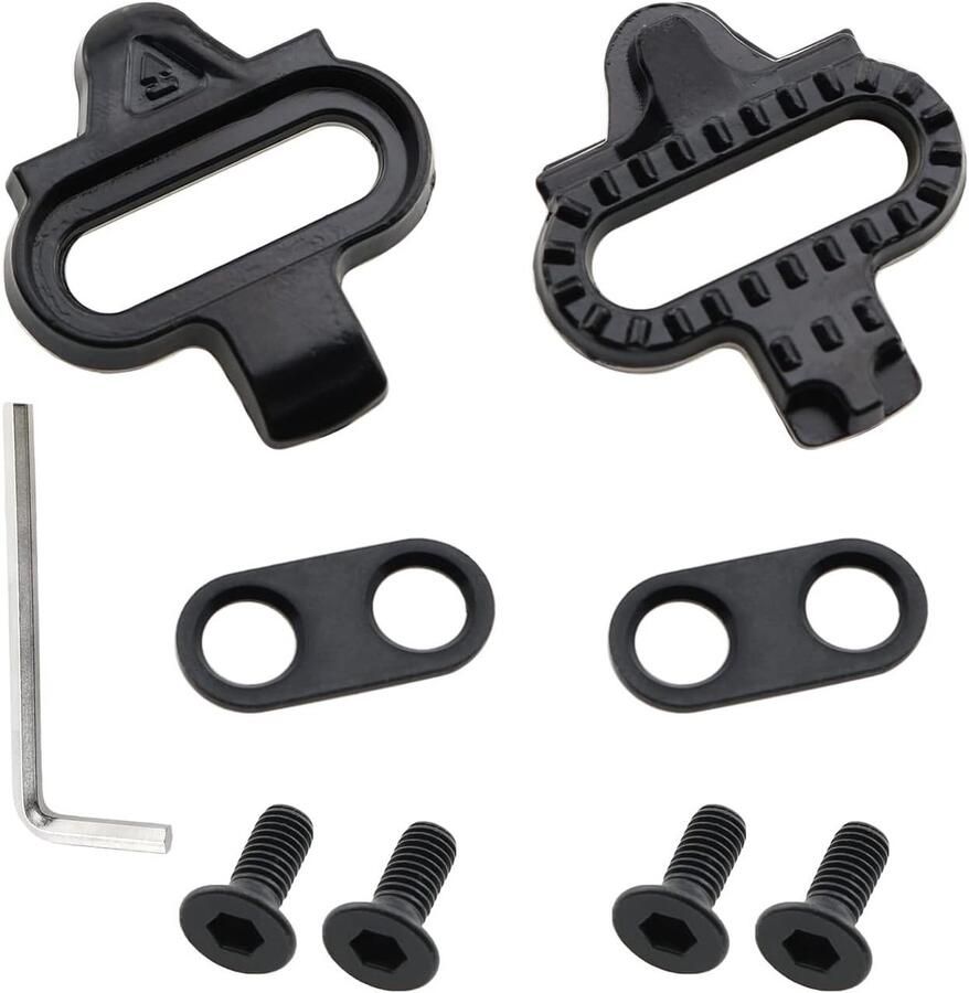 Fietsschoenplaatjes Set Schoenplaatjes Fiets Mountainbike Spinning Duurzaam Gelegeerd Staal Zwart