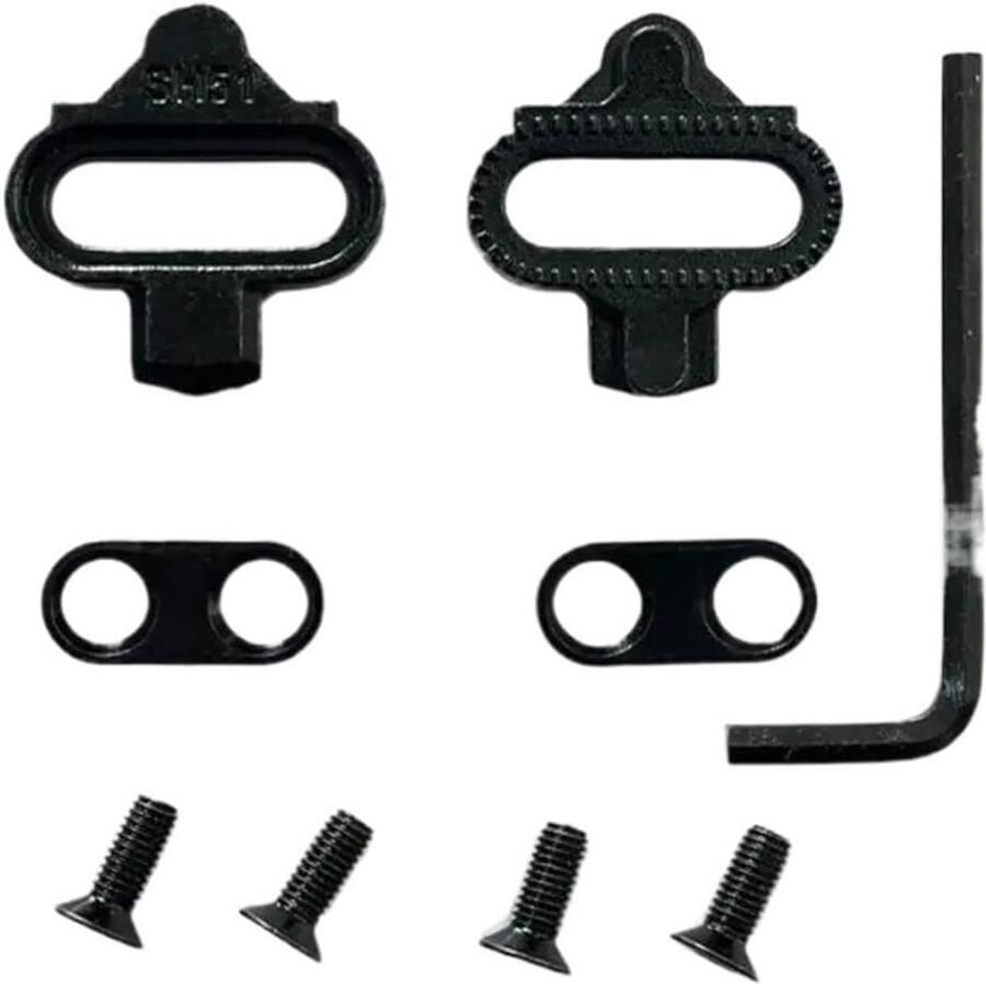 Fietsschoenplaatjes Set Schoenplaatjes Onderdelen Efficiënter Fietsen Roestvrij Staal 150x120x10mm Zilver