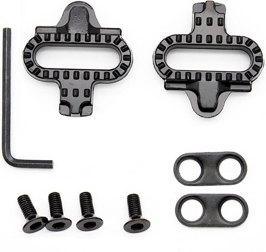 Fietsschoenplaatjes Set SPD Cleats Mountainbiken Fietsen Compatibel met SPD Single Release Metaal