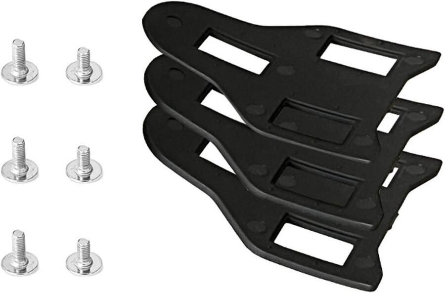 Fietsschoenplaatjes Spacers Cleat Shims Fietspositie Verbeteren Stapelbaar Ontwerp 1-5 mm Zwart