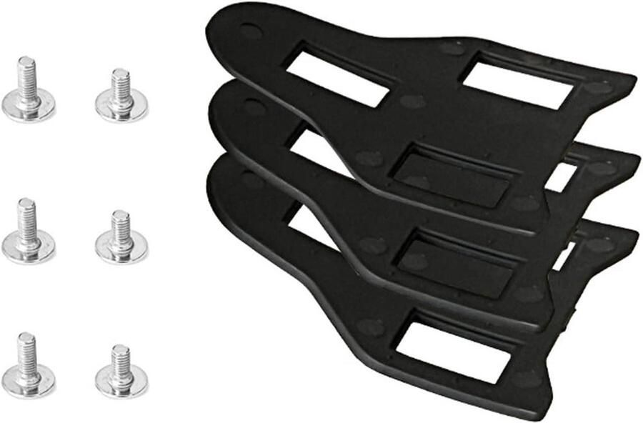 Fietsschoenplaatjes Spacers Cleat Shims Fijnafstelling Schoenpositie Stapelbaar Ontwerp 1-5 mm Zwart
