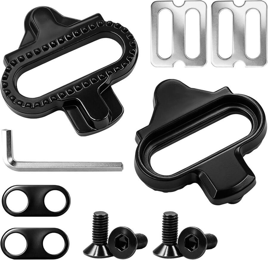Fietsschoenplaatjes SPD Cleats Fietsen Antislip Ontwerp Zwart