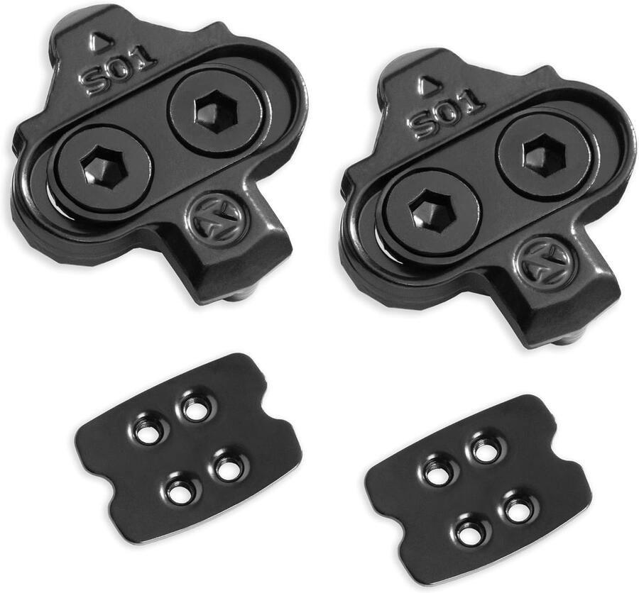 Fietsschoenplaatjes SPD Plaatjes Fietsen Spinning MTB Enkelvoudige Release 12 Graden Float Zwart