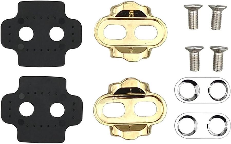 Fietsschoenplaten Pedaalplaten Set Fietsen Koperen Materiaal 56 x Meerkleurig