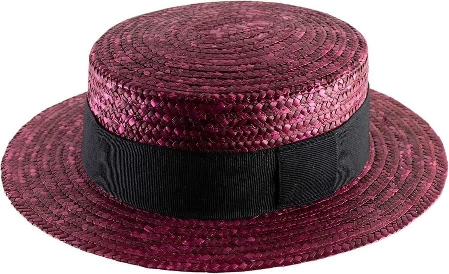 Fijne Gevlochten Strohoed Unisex voor Zomer en Boottochten Italiaans Vak schap