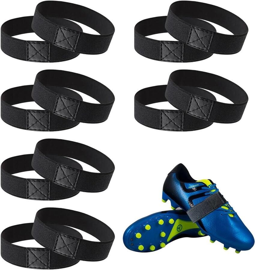 Fixatiebanden voor voetbalschoenen zwarte variant scheurvast ideaal voor sporters SnelShoppen