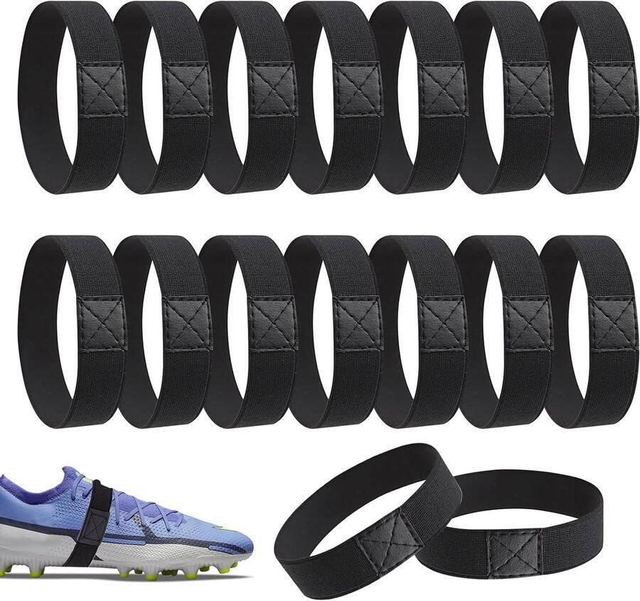 Dailygoods Veters fixeerband voetbalschoenen kinderen veters houder voetbal veterhouder fixeerband voor schoenen tegen losraken van voetbalschoenen sportschoenen hoge hak