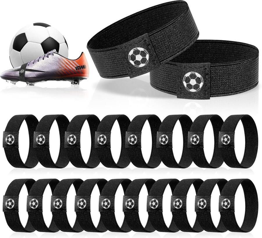 Fixing Bands voor Football Boots 10 Pairs Verstelbare Elastische Band om Ties Loosening te Voorkomen Lace Holder Anti-Loose Lace Holder voor Kinderen en Volwassenen