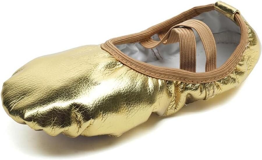 Flexibele balletschoenen met gespleten zool voor kinderen en peuters