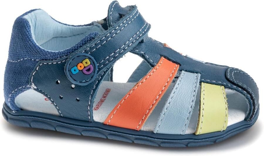 Flexibele Barefoot Sandalen Kind Met Klittenband en Rubberen Neus