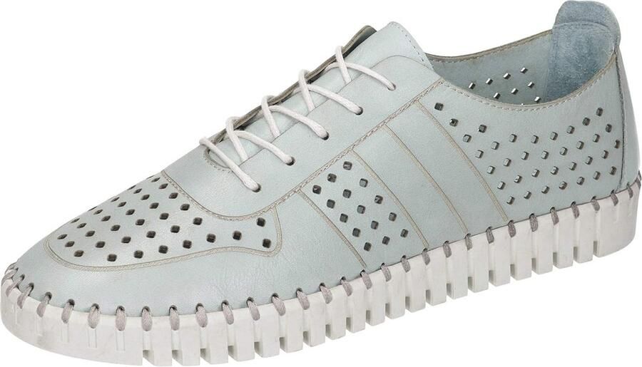 Flexibele damessneakers met zacht leer