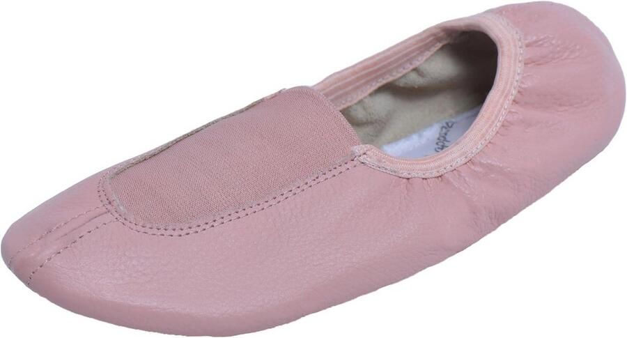 Flexibele Gymnastiek- en Voltigieschoenen van Zacht Leer met Antislip Rubberzool