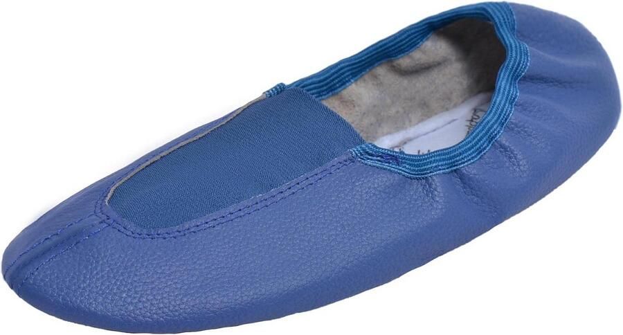 Flexibele Gymnastiekschoenen en Turnschoenen van Zacht Leer met Antislip Rubberen Zool