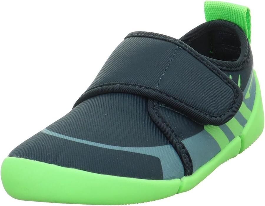 Flexibele Jongens Pantoffels Groen met Dunne Anti-slip Zool