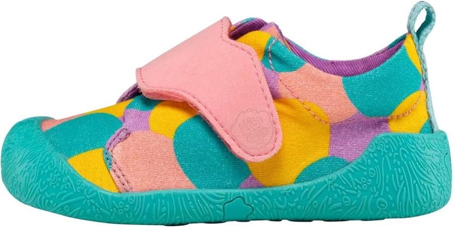 Flexibele Katoenen Loopschoenen voor Peuters met Antislipzool en Klittenband t m