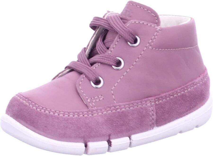 Flexibele Kindersneakers Meisjes Leer en Suède