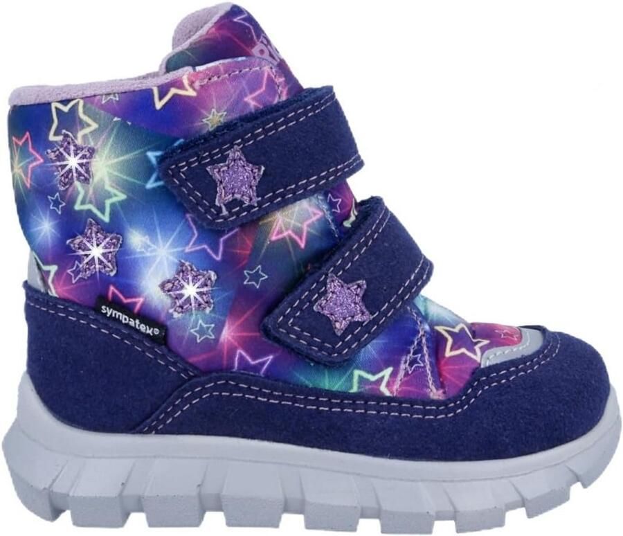 Flexibele Meisjes Snowboot met LED Lichtjes Waterdichte Winterlaarsjes voor Peuters