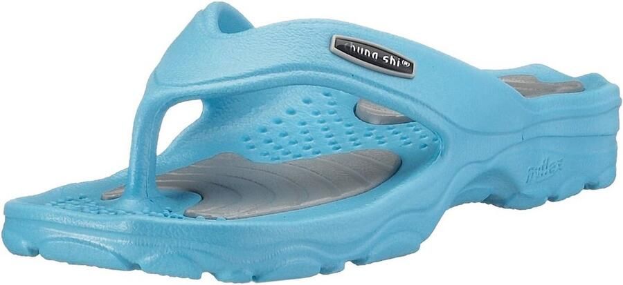 Flexibele Teenslippers Unisex voor Strand en Sauna Lichtblauw Grijs