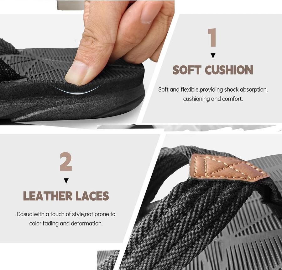 Flip Flops Douche Slippers Slide Sandalen Open Teen Badkamer Zomer Strand Lederen String Sandalen Kussen Slip op