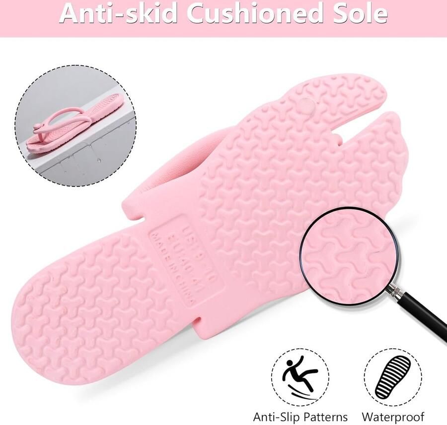 Flip Flops voor en Vouwbare reisslippers Lichtgewicht kunststof Ideaal voor strand en camping ShopVlot