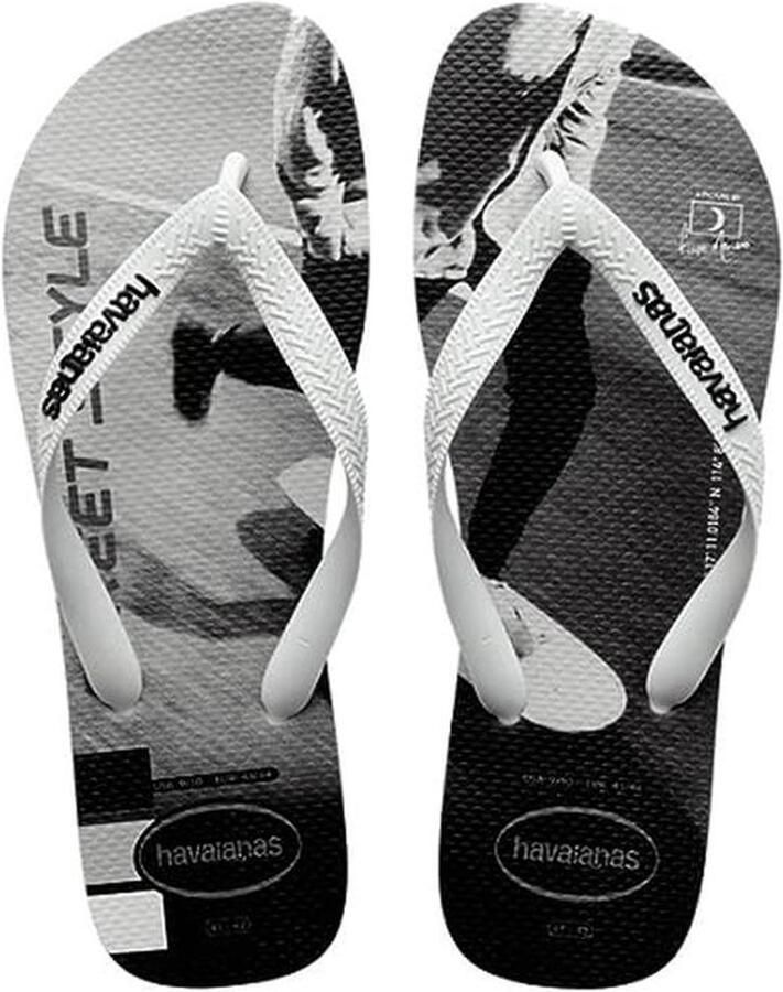 Flip Flops voor Heren Wit met Zwart Stijlvol en Comfortabel