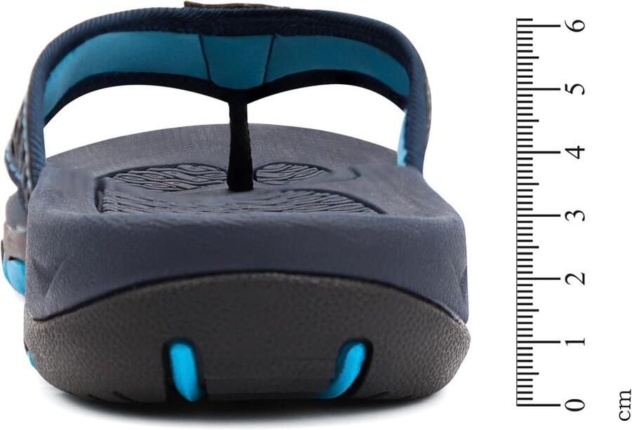 Flip Flops voor mannen 44 EU blauwe sandalen antislip zool ideaal voor het strand ShopVlot
