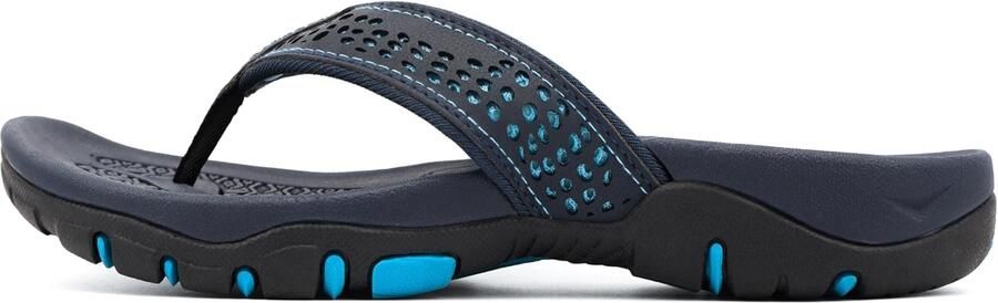 Flip Flops voor mannen 44 EU blauwe sandalen antislip zool ideaal voor het strand ShopVlot