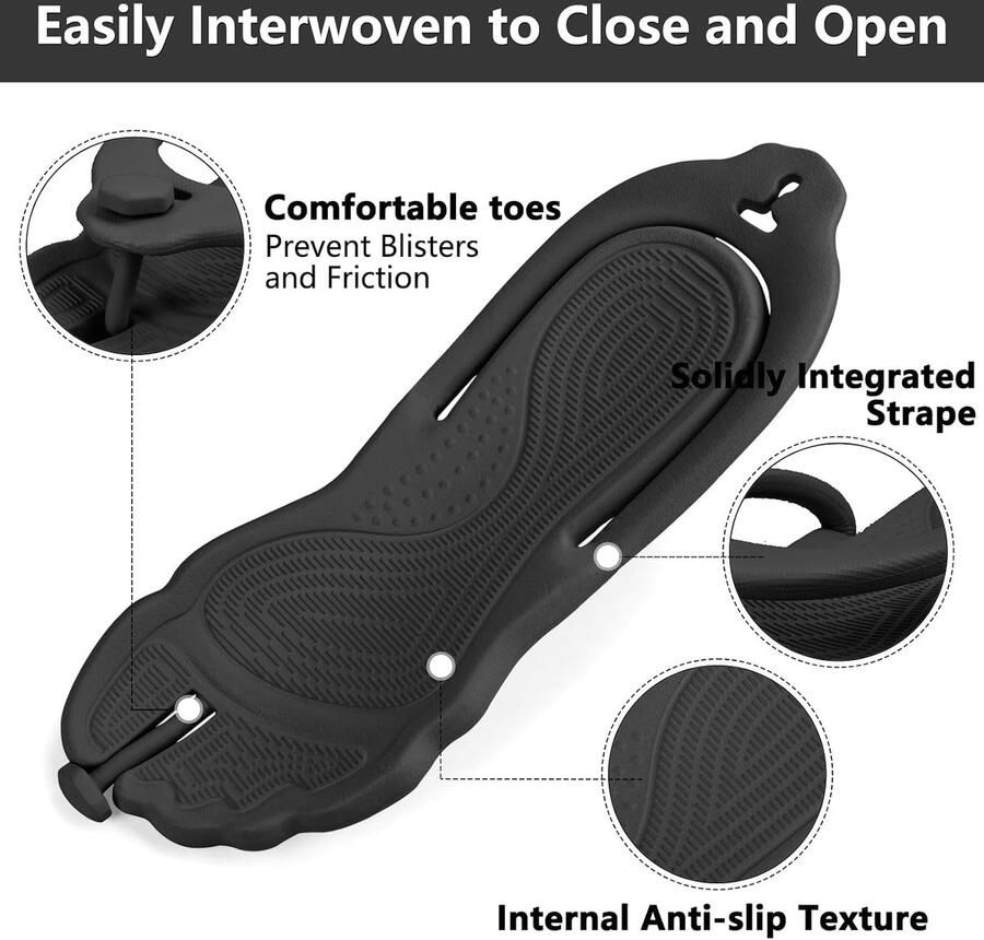 Flip Flops voor nen opvouwbare reisslippers lichte doucheschoenen badkamer camping strandsandalen antislip sneldrogend