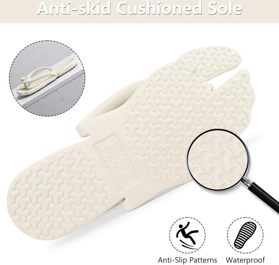 Flip Flops voor nen opvouwbare reisslippers lichte doucheschoenen badkamer camping strandsandalen antislip sneldrogend
