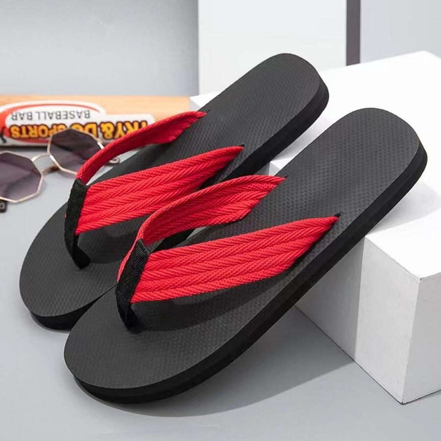 Flipflops met verborgen design en een grappig creatief ontwerp met een antislip dempende schuimzool casual zomerschoenen voor en geschikt voor strand en zwembad Rood 46 47