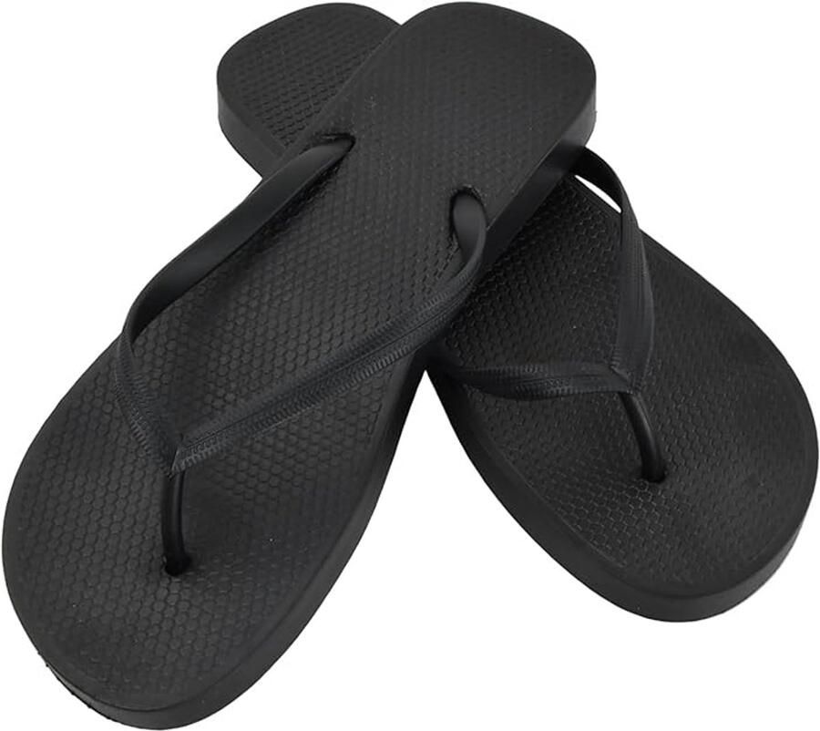Flipflops Slippers Zwarte slippers Ade d en sneldrogend Antislip badslippers Unisex Lichtgewicht Geschikt voor binnen en buiten Ideaal voor badkamers zwembaden stranden en buitenactiviteiten 1 paar Zwart
