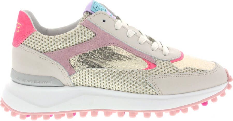Floris van Floris van Bommel van Floris van Bommel Sneakers Dames Lage sneakers Damesschoenen SFW-10106 print Goud