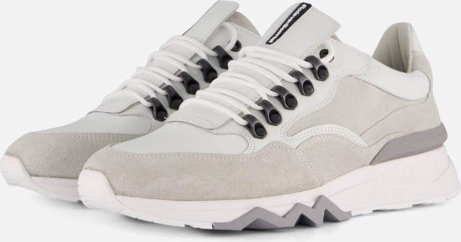 Floris van Bommel Floris van Sneakers Heren Lage sneakers Herenschoenen Leer SFM-10135 Wit