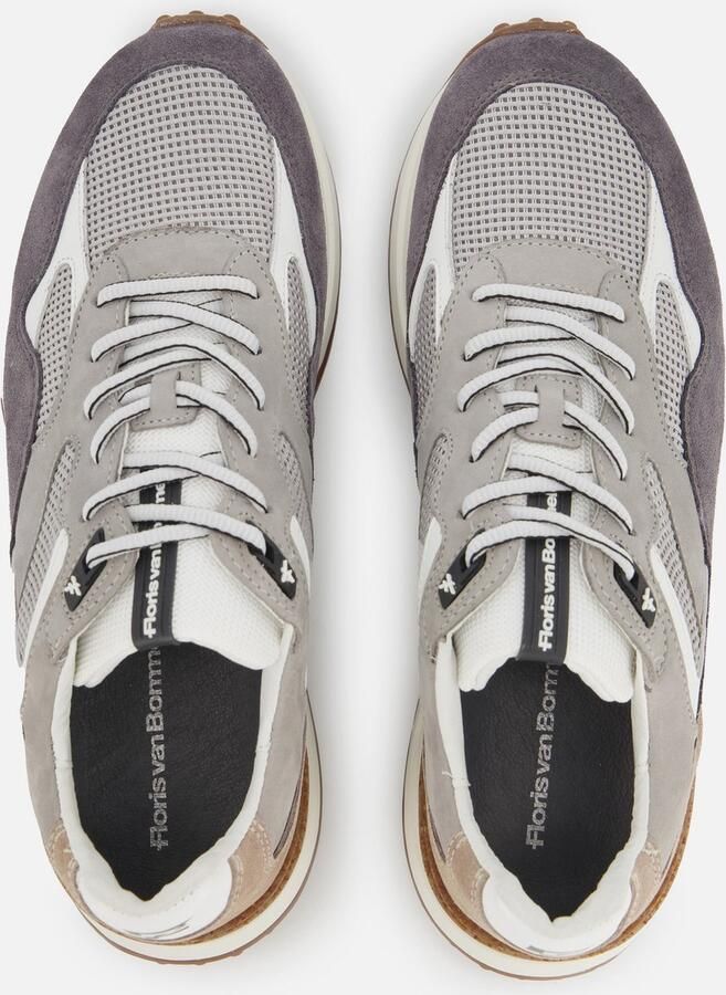 Floris van Floris van Bommel van Floris van Bommel Sneakers Heren Lage sneakers Herenschoenen Leer SFM-10159 Grijs - Foto 3