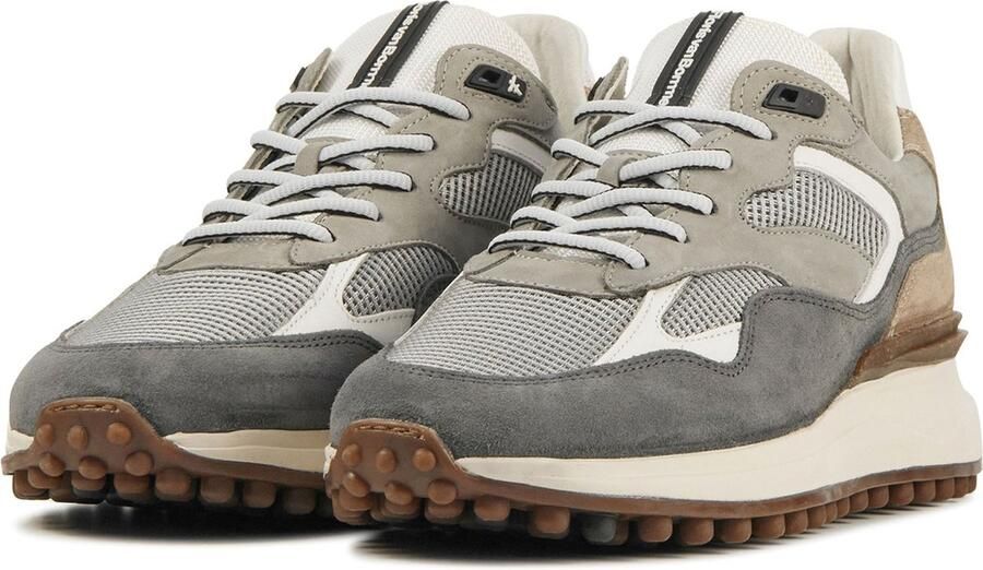 Floris van Floris van Bommel van Floris van Bommel Sneakers Heren Lage sneakers Herenschoenen Leer SFM-10159 Grijs - Foto 9