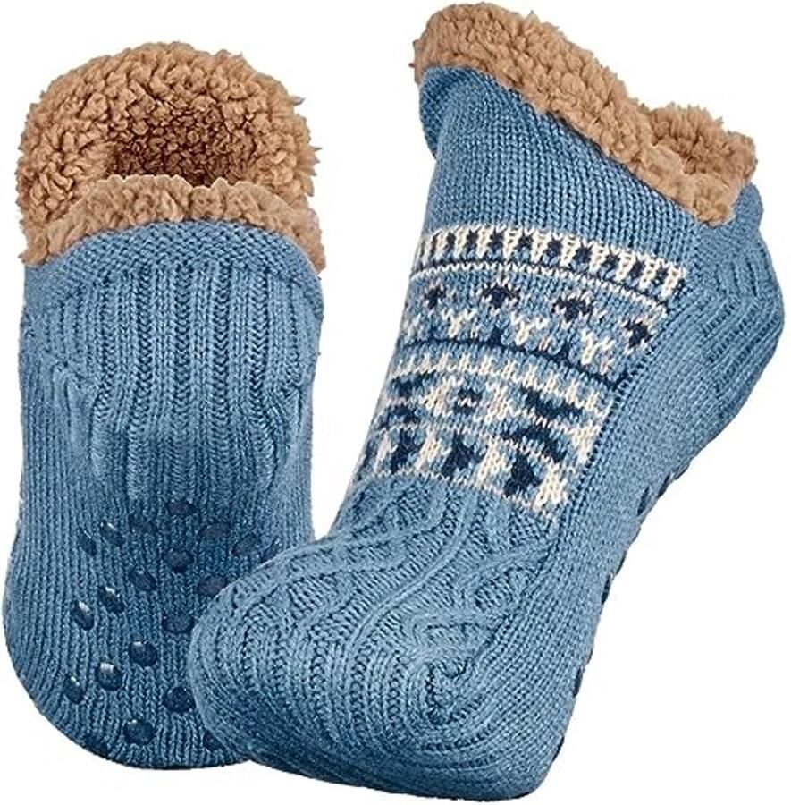 Fluffy Slipper Socks with Non-Slip Grippers for Comfort