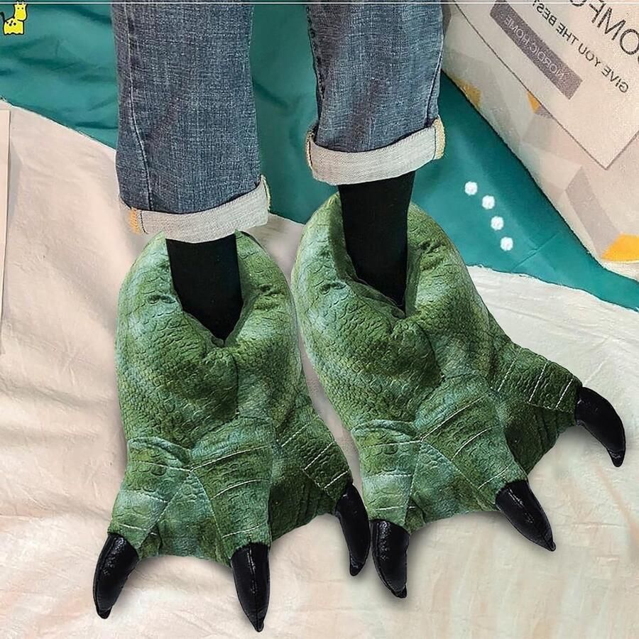 Fluffy warme dierenpoot slippers met antislipzool voor cosplay en kostuumaccessoires