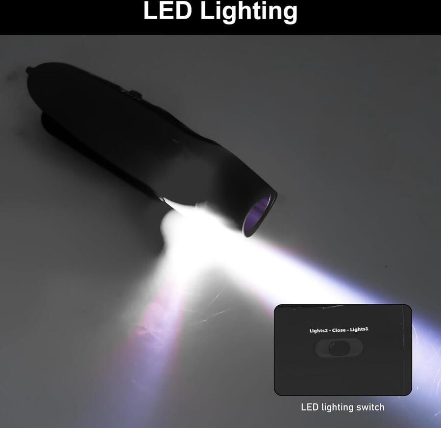 Fluitje elektronische handfluitje met 3 tonen en 2 led-lichtmodi handheld sportfluitje hoogfrequente fluitje outdoor signaalfluitje voor trainers scheidsrechters sporten overleven