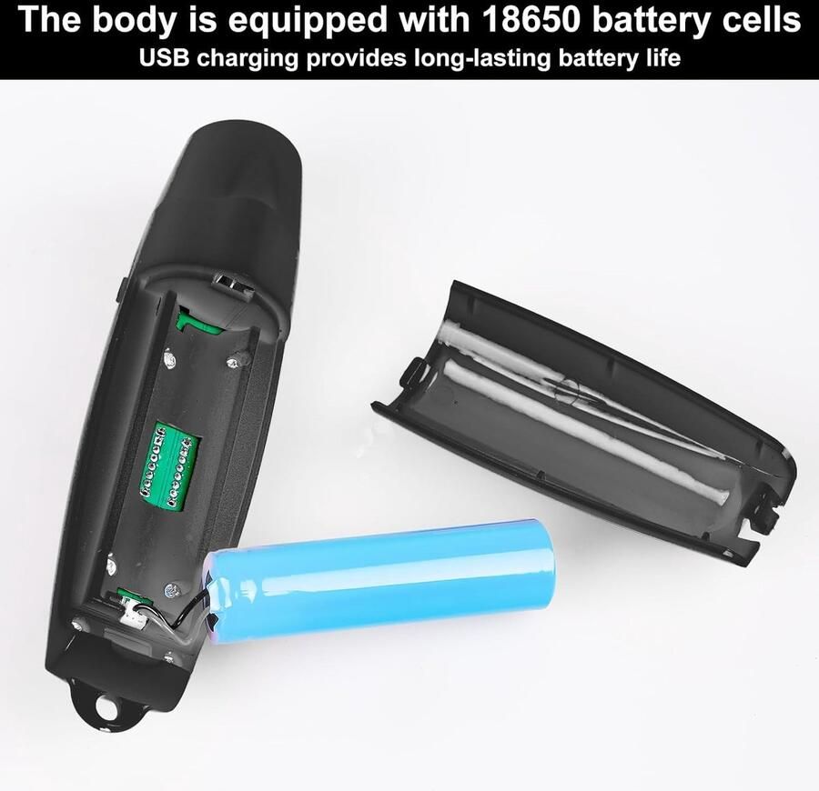 Fluitje elektronische handfluitje met 3 tonen en 2 led-lichtmodi handheld sportfluitje hoogfrequente fluitje outdoor signaalfluitje voor trainers scheidsrechters sporten overleven - Foto 2
