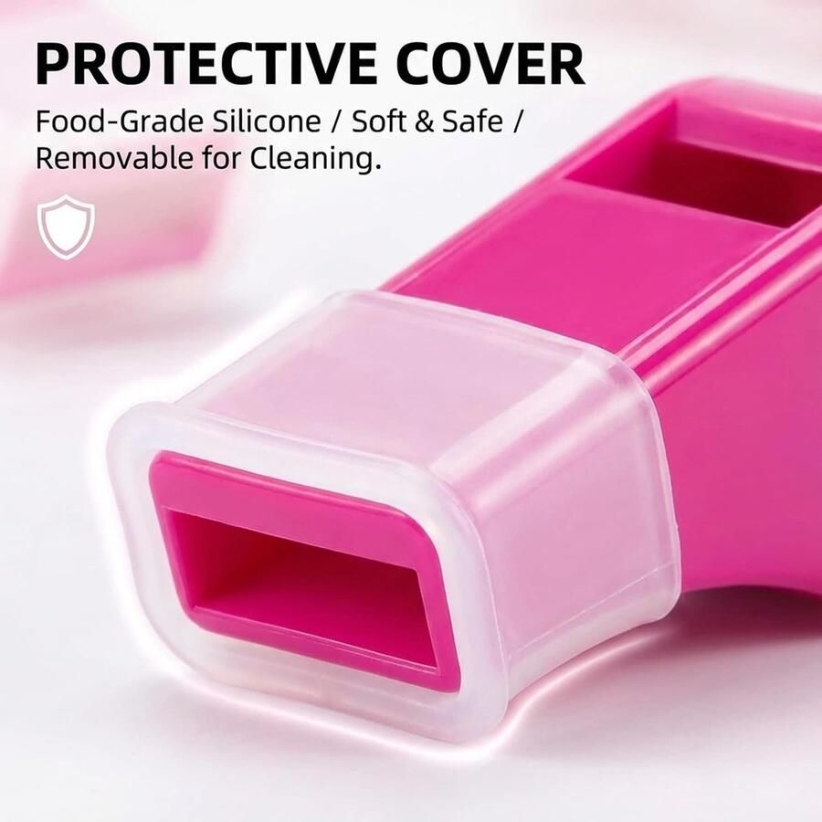 Fluitje Fluit voor Scheidsrechters & Lichamelijke Opvoeding 2 Stuks Luide Plastic Fluiten met Koord voor Trainers Leraren & Strandwachten