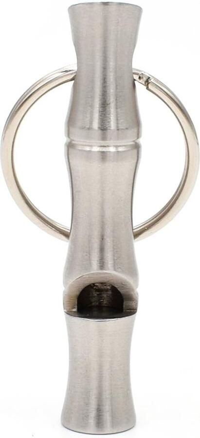 Fluitje trillerpfeife met halsband + sleutelhanger 54 x mm