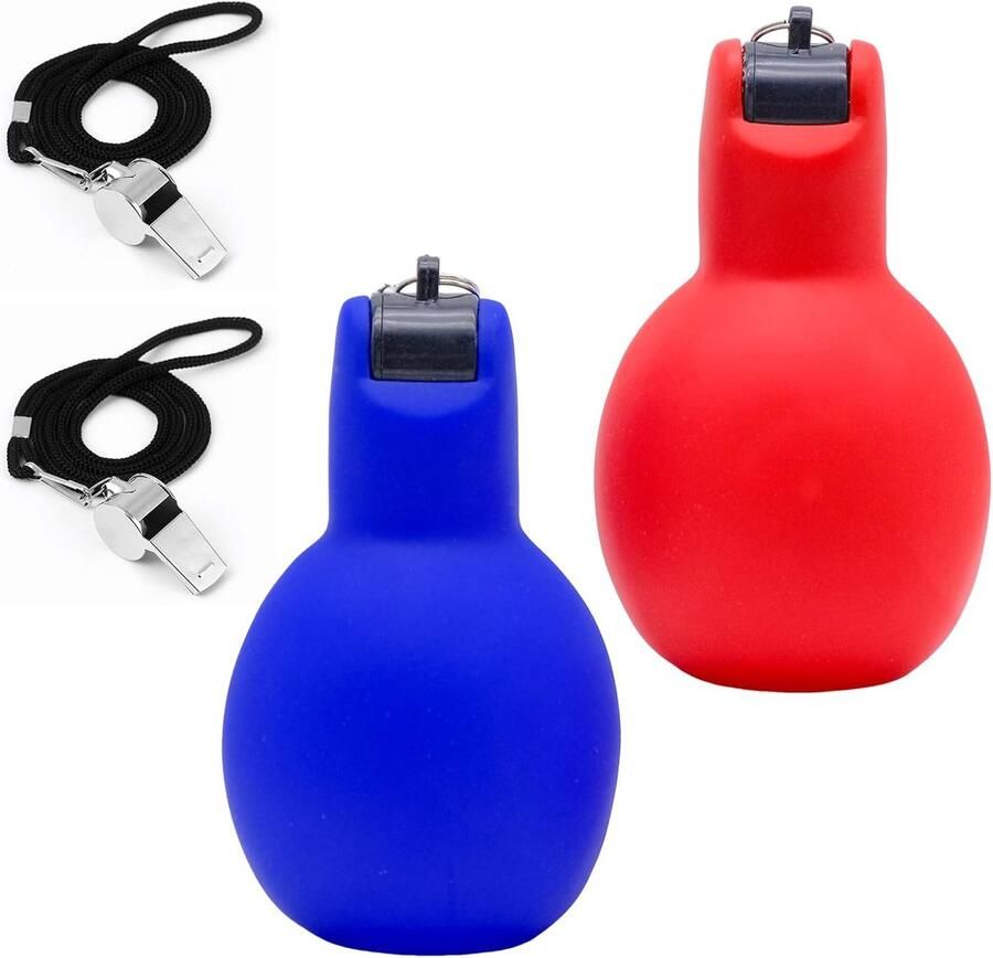 Fluitjes 2 stuks roestvrijstalen sportfluitjes sportlessen handknijpen fluitje voor scheidsrechters sportleraar hondtrainer trainer accessoires voetbal
