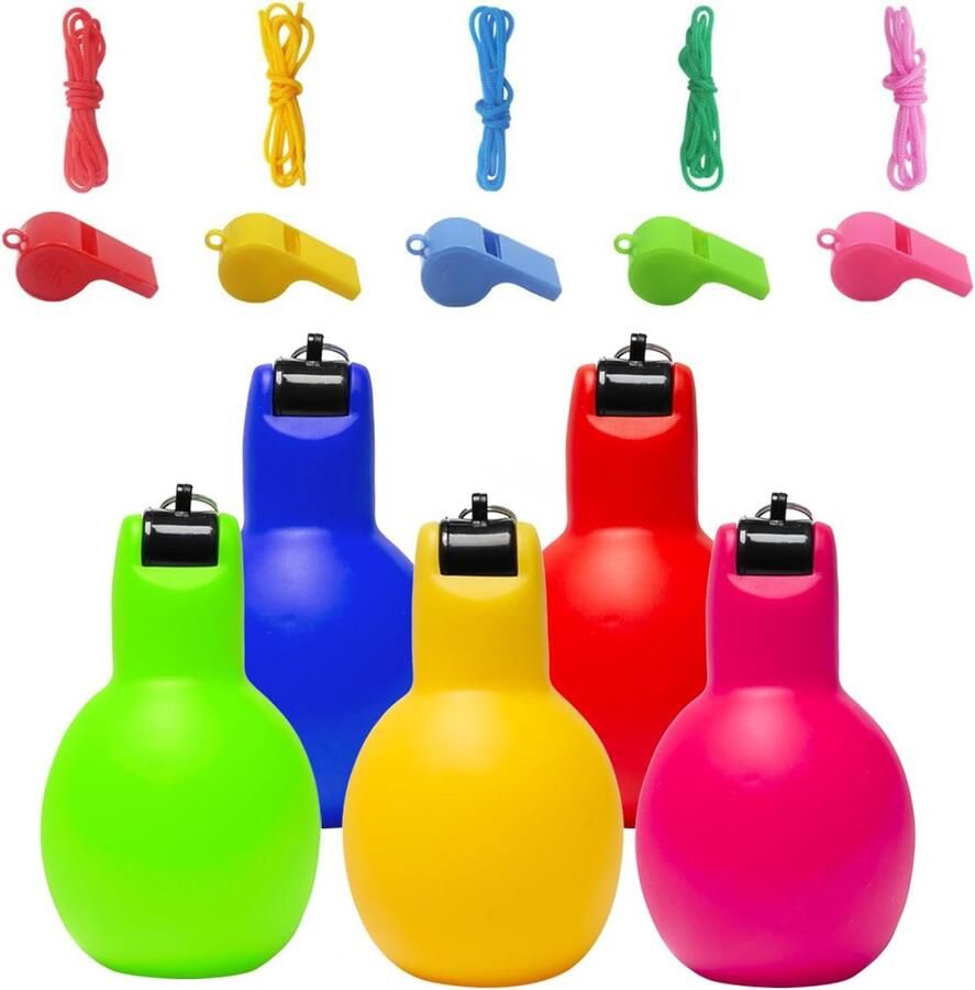 Fluitjes en 5 trainingsfluitjes Voetbalfluit handfluitje sportieve noodfluitje voor outdooractiviteiten scheidsrechter trainer
