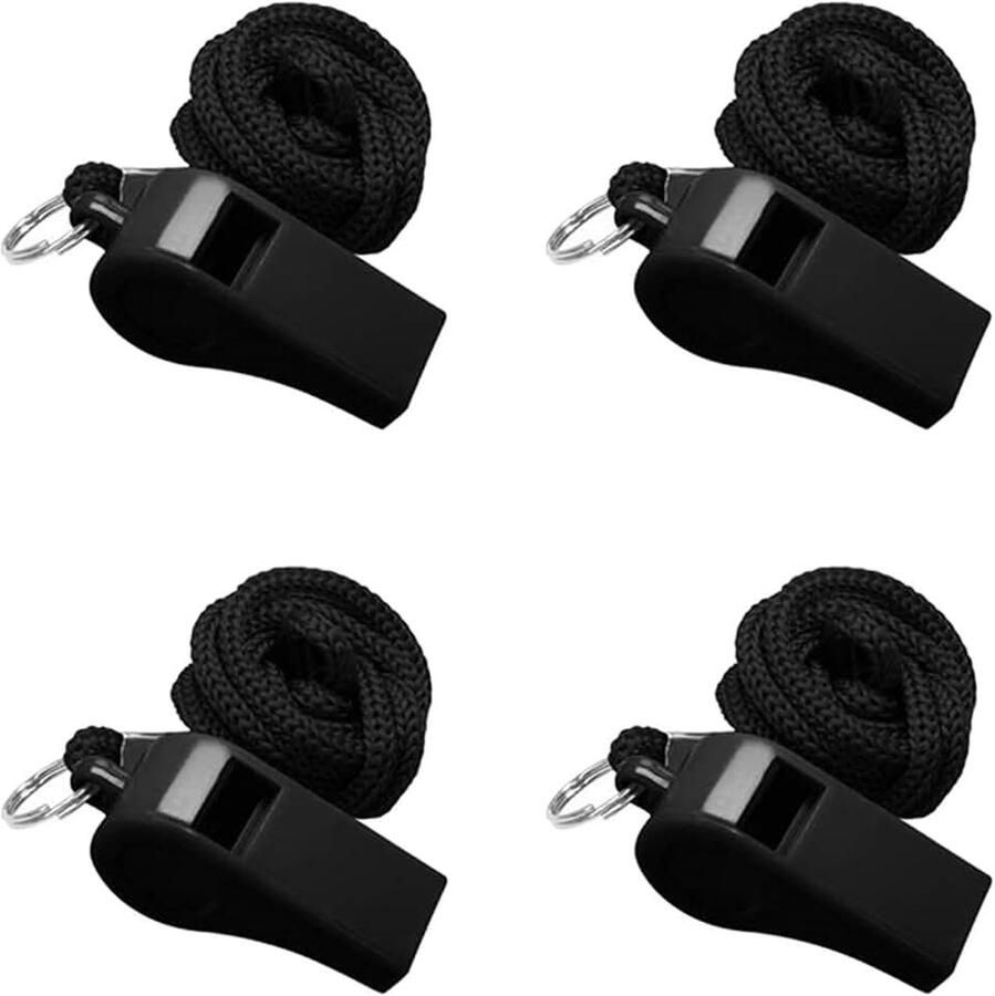 Fluitjes met lanyard sportfluitjes luid helder geluid fluitje voor coaches scheidsrechters en ambtenaren