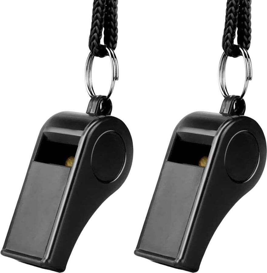 Fluitjes plastic scheidsrechterfluitjes met koord bescherming tegen honden agressie outdoor decompressiefout kinderen sport whistle veiligheidswaarschuwing voor voetbal sport